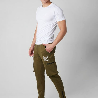 Solid Cargo Sweatpants