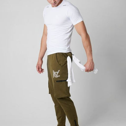 Solid Cargo Sweatpants