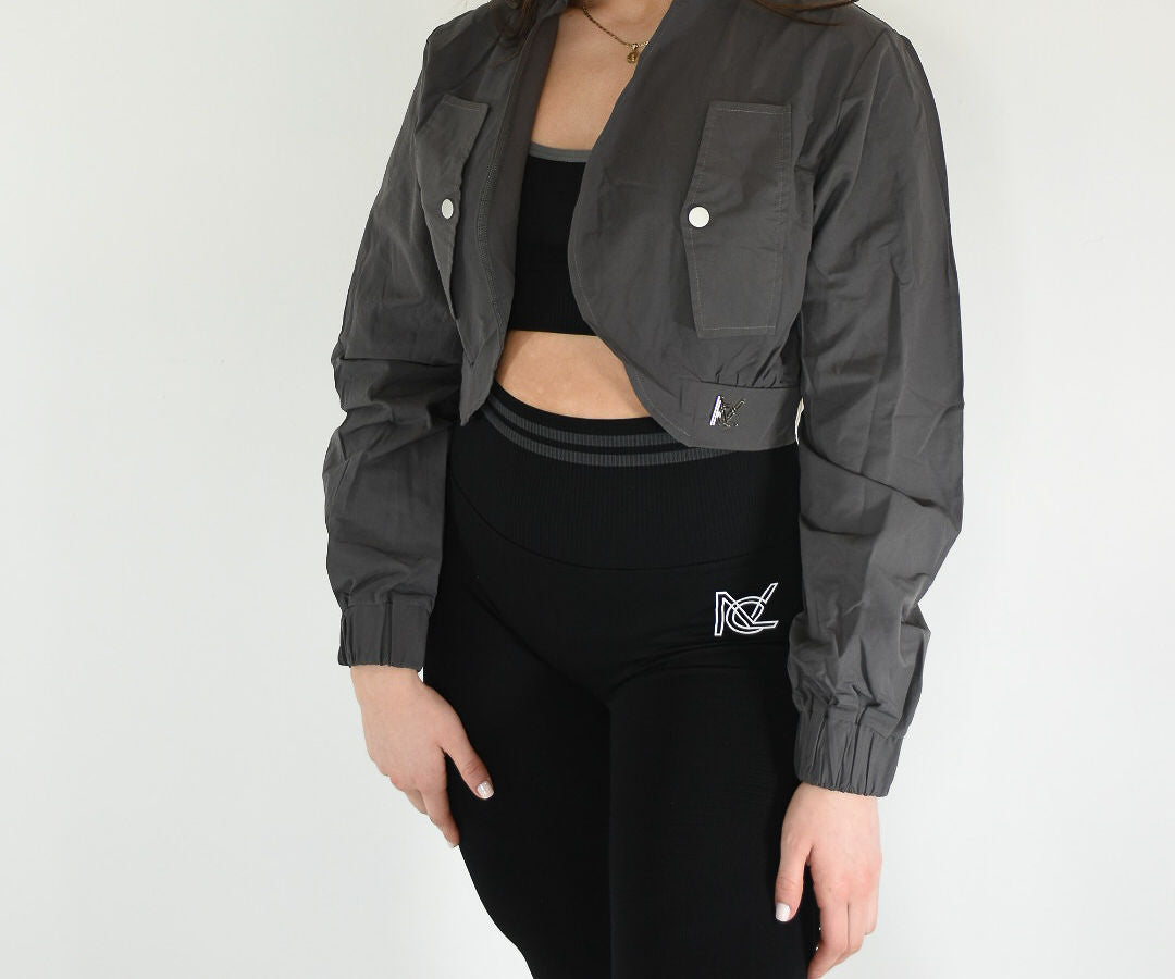 Collar Casual Cropped Jacket