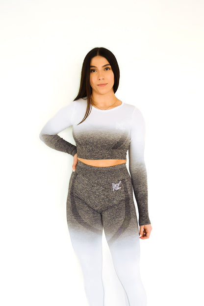 Ombre Seamless Leggings With Booty Scrunch